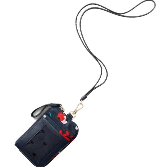 Kate Spade Chelsea Whimsy Floral Card Case ID Wallet Lanyard wallet wristlet - Picture 5 of 10